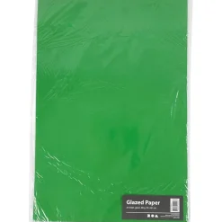 Glanspapir grøn str 32 x 48 cm 80 gram - 25 ark