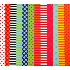Glanspapir til julepynt - 12 designs 24x32 cm 80g - 50 ark