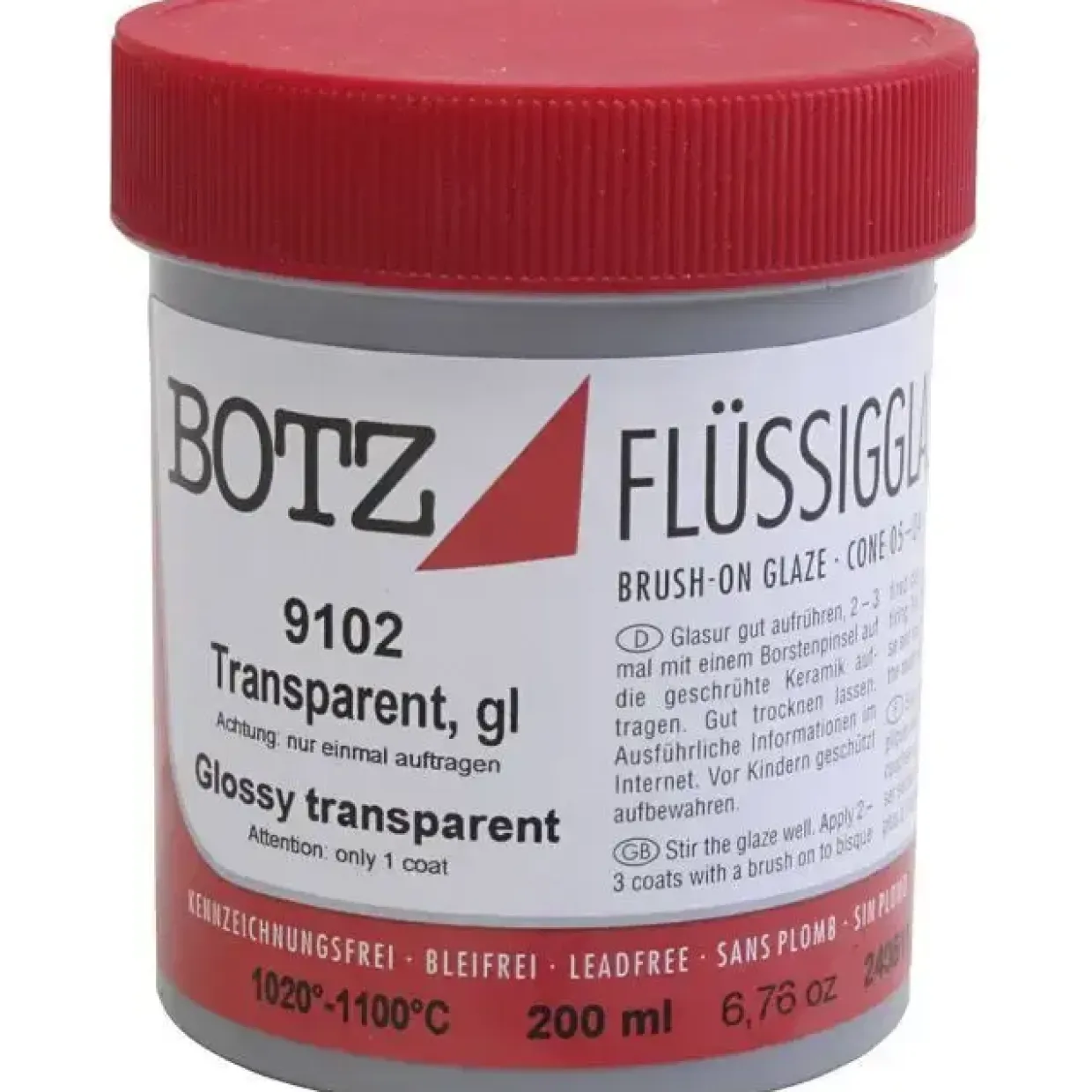 Glasur til ler transparent 200 ml|1 ds