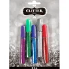 Glitterlim ass. farver - 5x10ml