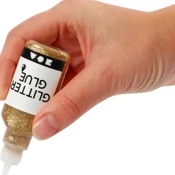 Glitterlim - guld 25ml