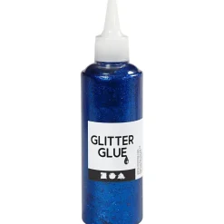 Glitterlim - mørk blå 118ml