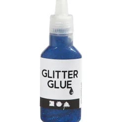 Glitterlim - mørk blå 25ml