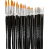Gold Line Pensler, nr. 0-22, B: 1,5-8 mm, runde, 36 ass.