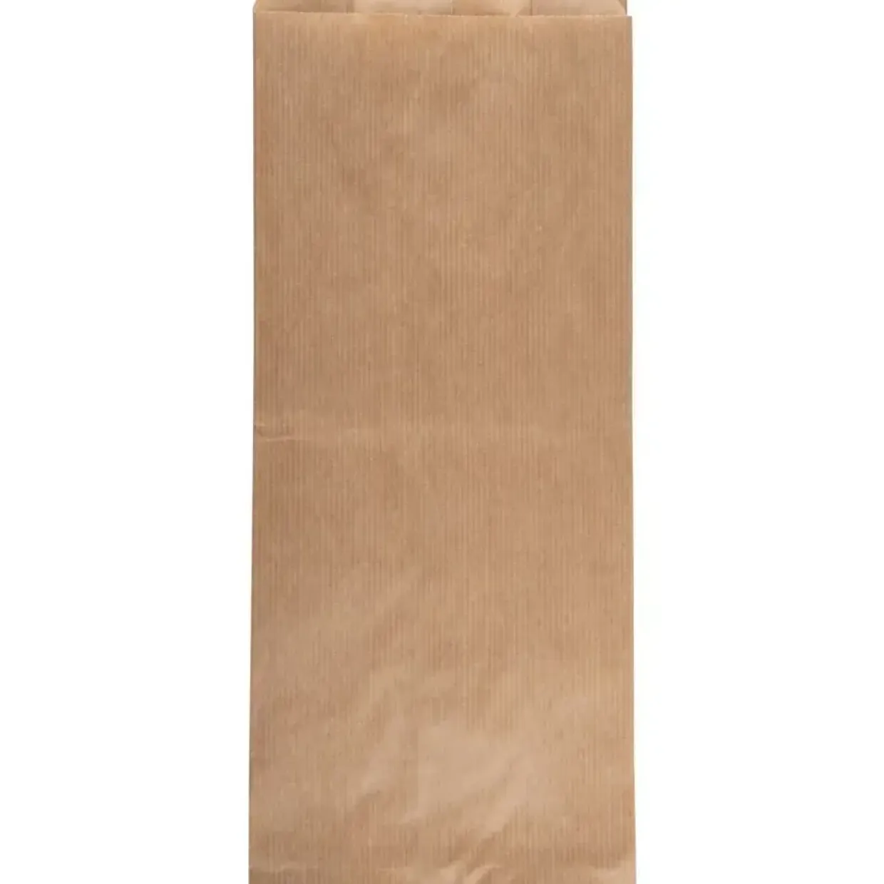 Grovbrødspose brun sidefalset papir 16x37,50 cm - 1000 stk