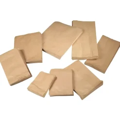 Grovbrødspose lang brun 160/80 x 460 mm 40 gram - 500 stk