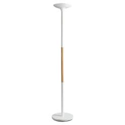 Gulvlampe Unilux Pryska Uplight Lamp, White - Wood