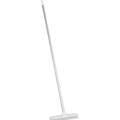 Gulvskrubbe Vikan stiv m. gevind hvid 295mm 3661