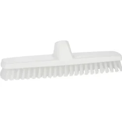 Gulvskrubbe Vikan stiv m. gevind hvid 295mm 3661