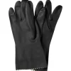 Gummihandsker - Sort Latexhandske med velour - Størrelse 10-10,5 - 12 par