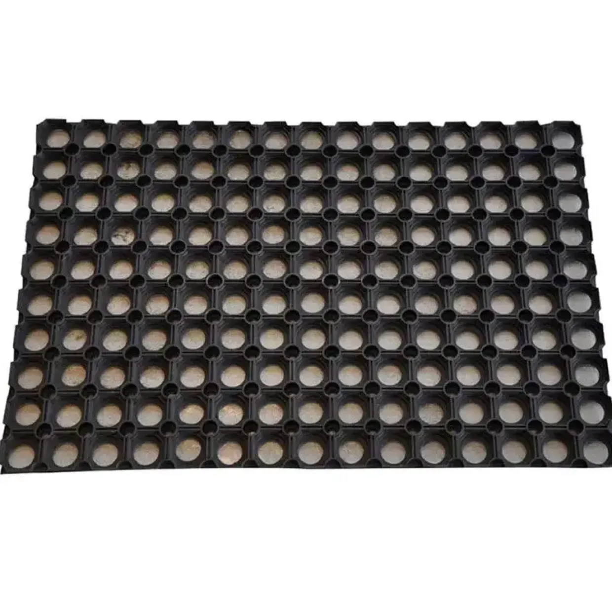 Gummimåtte - Ringgummi - 23mm 60x80cm - Sort