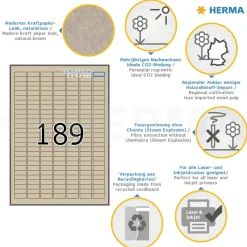 Herma etiket Silphie 210x148 kraftpapir (40)