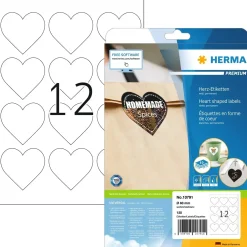 Herma label Premium hearts 60mm A4 (120)