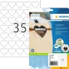 Herma label Premium hjerter 35mm A4 (350)
