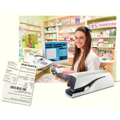 Hæftemaskine - Leitz 5533 elektrisk i hvid