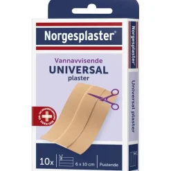 Hæfteplaster, Kvikk Universal, 6x10cm, beige, vandafvisende, usteril - 10 stk
