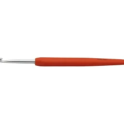 Hæklenål - Nr. 4 (4 mm) - 13,3 cm - Orange