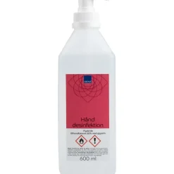 Hånddesinfektion - ABENA - 600 ml - 85% Ethanol - Med pumpe - 15 stk