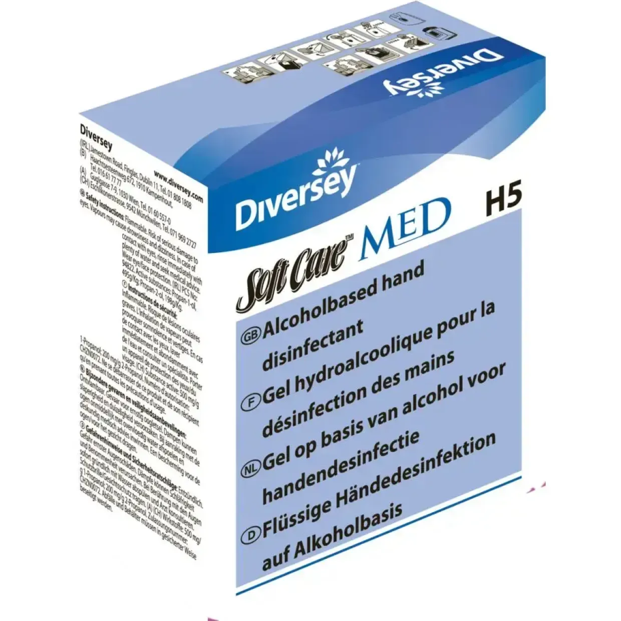 Hånddesinfektion, Soft Care, MED, 72,2 % alkohol - 6 stk