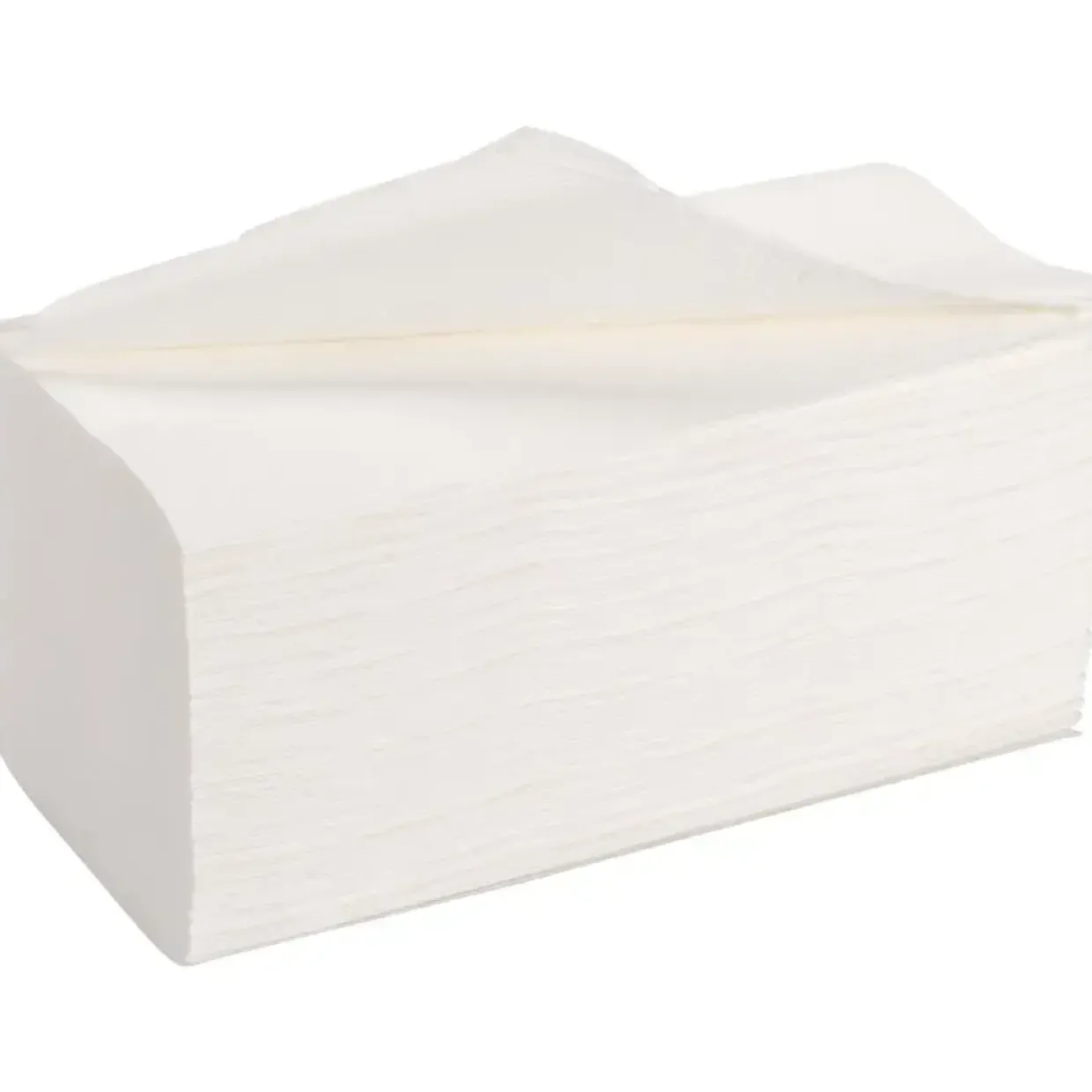 Håndklædeark - ABENA Care-Ness Excellent - 2-lags V-fold - 21x20,8 cm - 4000 stk/20 pakker