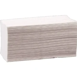 Håndklædeark ABENA Care-Ness Excellent 3-lags Z-fold 32x22cm hvid 125 ark pr pakke - 20 pakker