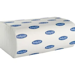 Håndklædeark Bulkysoft 2-lags Z-fold 24x20,5cm 8 cm hvid - 150 ark pr pakke - 25 pakker