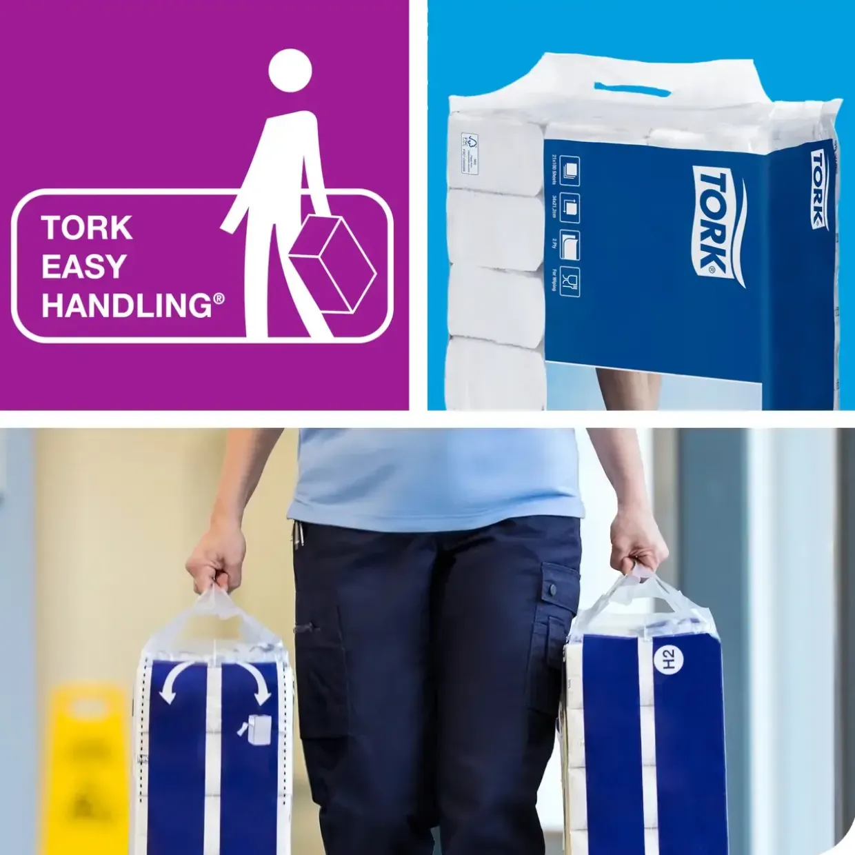 Håndklædeark 1-lags Tork 100585 PeakServe® Continuous® H5 - 410 ark pr pakke - 12 pakker