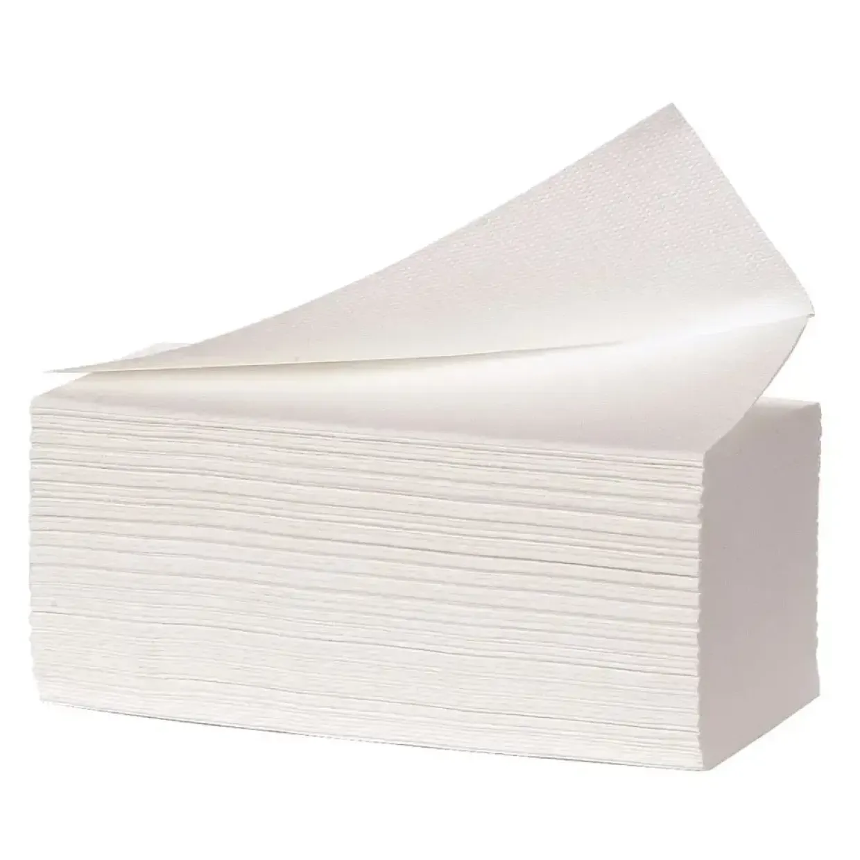 Håndklædeark - neutral - 3-lags - V-fold - 21,5x24X10,5cm - hvid - 150 stk pr pakke - 20 pakker