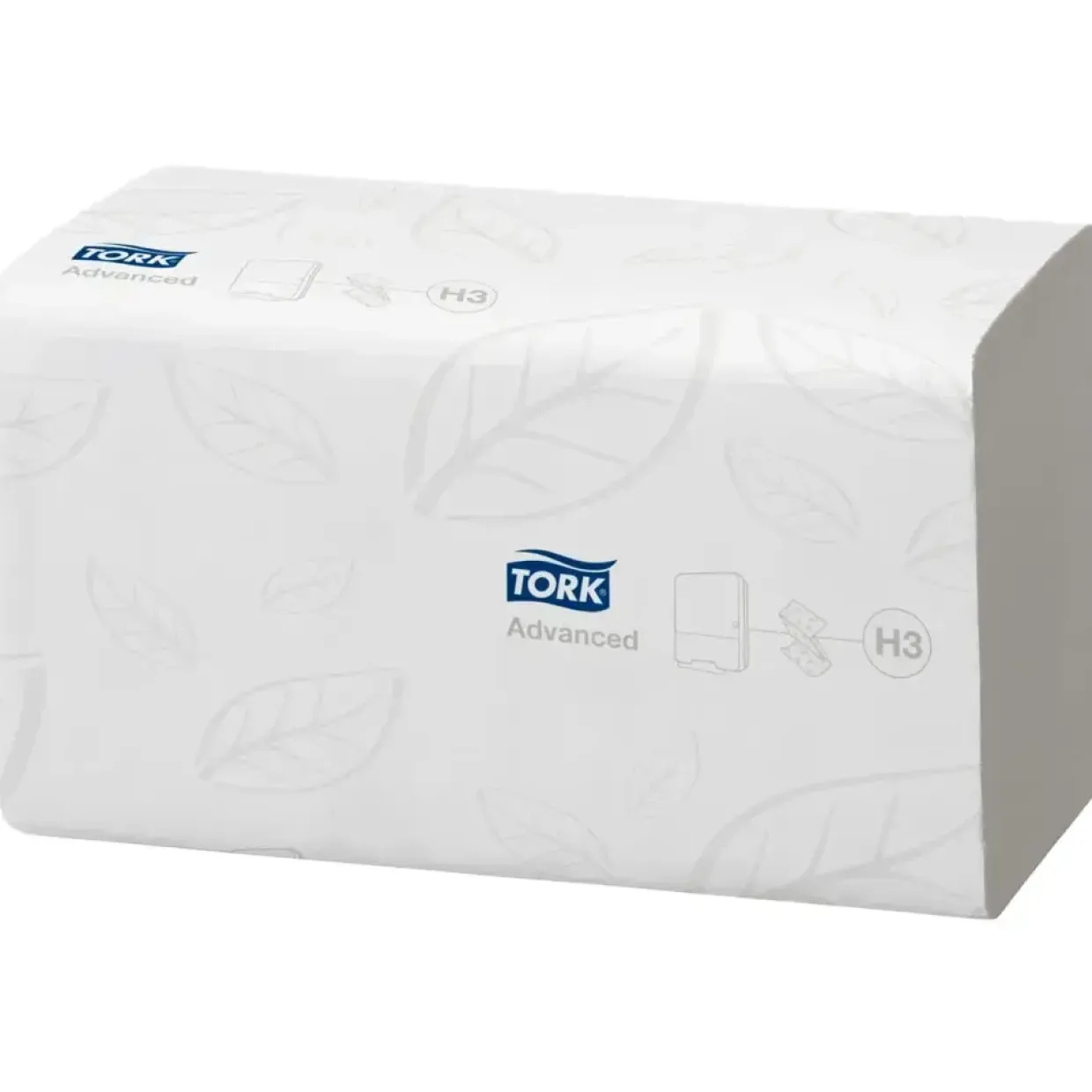 Håndklædeark Tork 290163 Advanced H3 zig-zag 2-lags hvid - 250 ark pr pakke - 15 pakker