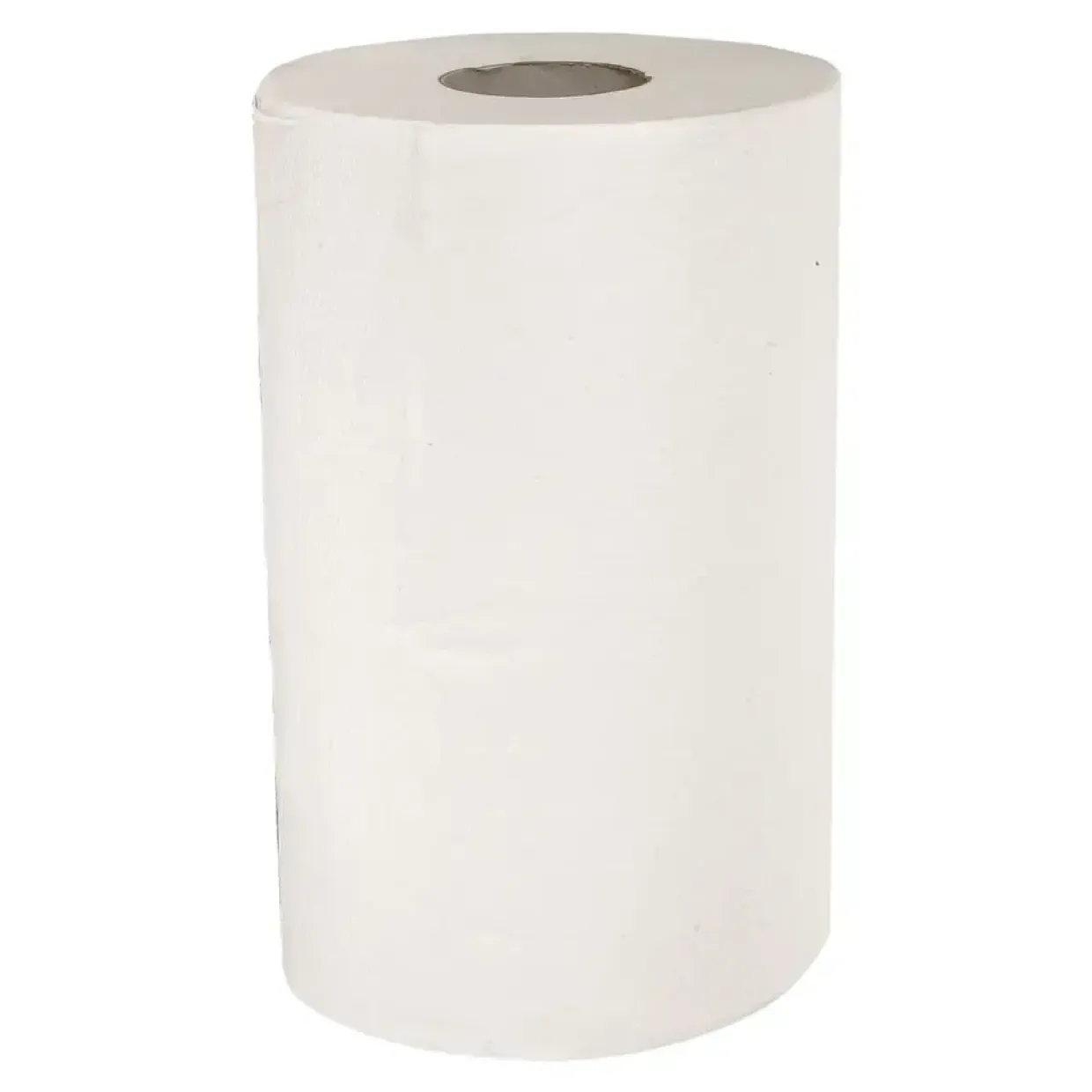 Håndklæderulle, ABENA Care-Ness Excellent, 2-lags, Mini, 70m x 19cm, Ø13cm, hvid, papir/nyfiber, med spiralhylse - 12 stk