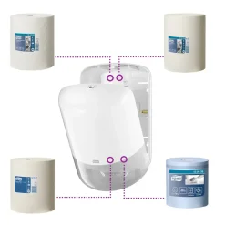 Håndklæderulle Dispenser - Tork 559000 M2 - Hvid