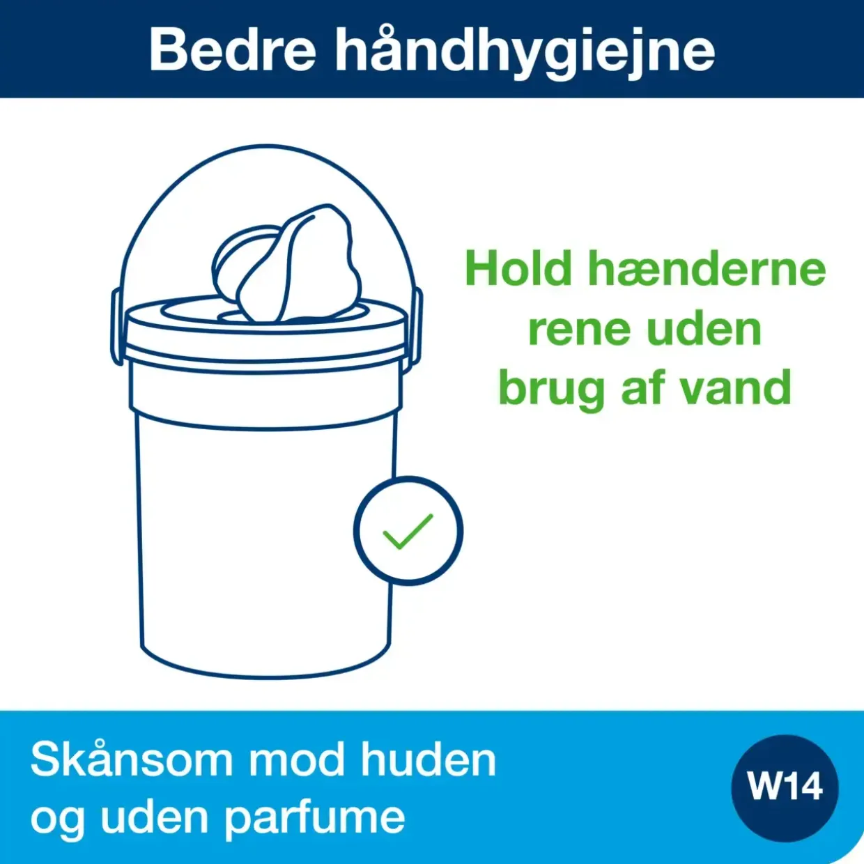 Håndrens Tork 190592 Wet Wipe spand 58ark | spand - 4sp | kar