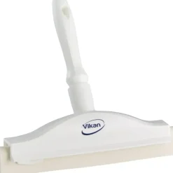 Håndskraber, Vikan Hygiejne, hvid, med fast led, hvidt gummi, 25 cm