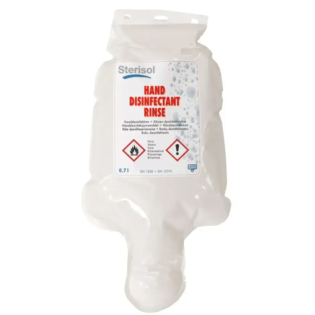 Håndsprit Sterisol 81% ethanol 700 ml flydende refill - 12 stk