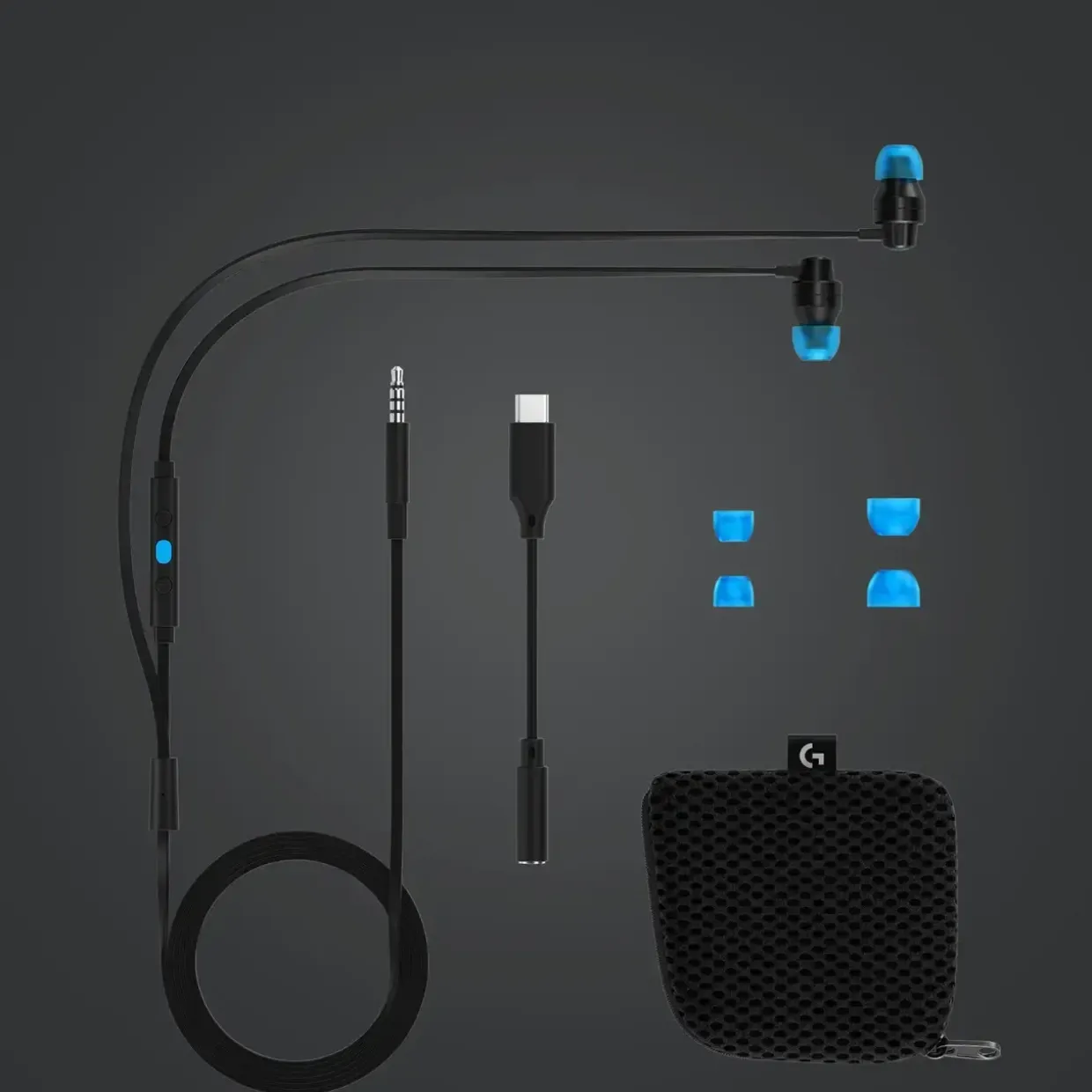 Hovedtelefoner Logitech G333 In-ear Gaming Headphones, Black