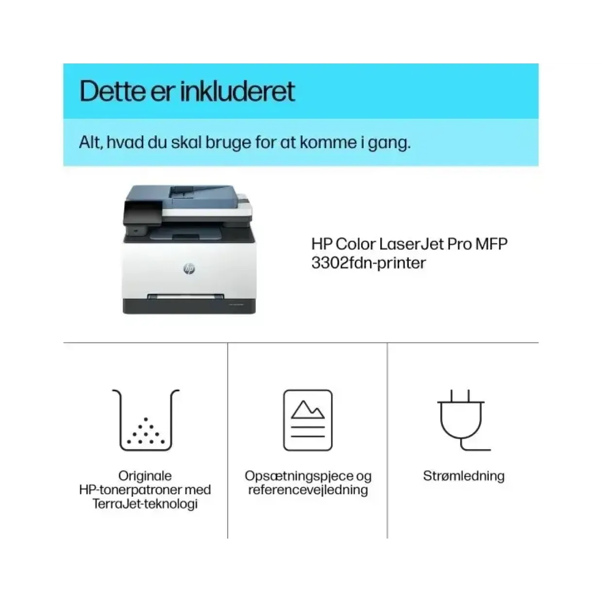 HP printer Color LaserJet Pro MFP 3302fdn