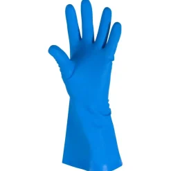 Husholdningshandske DPL Interface soft 10 blå nitril pudderfri uden velour anatomisk formet - 12 par