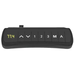 Hæve-sænkebord DNA, Antracit 2000x1800 mm Venstre 3-ben/Hvid