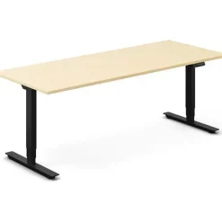 Hæve-sænkebord DNA, Birk 2000x800 mm 2-ben/Sort