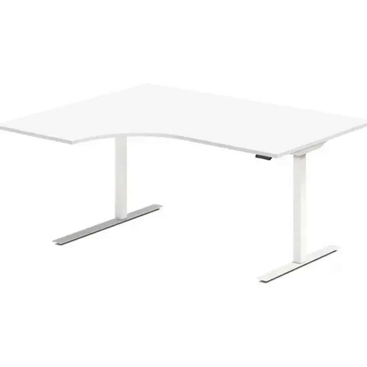 Hæve-sænkebord DNA, Hvid 1600x1200 mm Venstre 2-ben/Hvid
