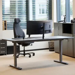 Hæve-sænkebord Ekoflex 2.0, antracit bordplade 1200x800mm