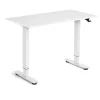 Hæve-sænkebord Flexidesk, Hvid 1200x600 mm 2-ben/Hvid