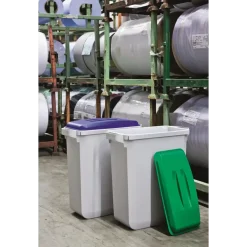 Hvid skraldespand, Durabin 60, 60 liter - Firkantet spand