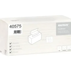 Industriaftørring, Katrin 40575, 1-lags 42x35,5cm hvid nonwoven - 100 ark pr pakke - 5 pakker