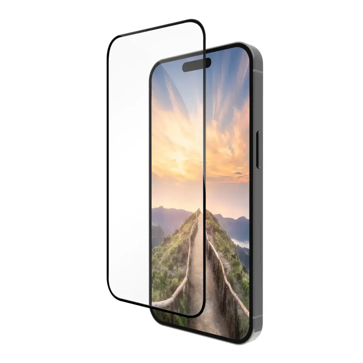 iPhone 16 ProMax skærmbeskyttelse, Dbramante1928 eco-shield sort