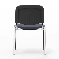 Iso stol, Mørk blå med krom stoleben