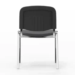 Iso stol, Mørk grå med krom stoleben