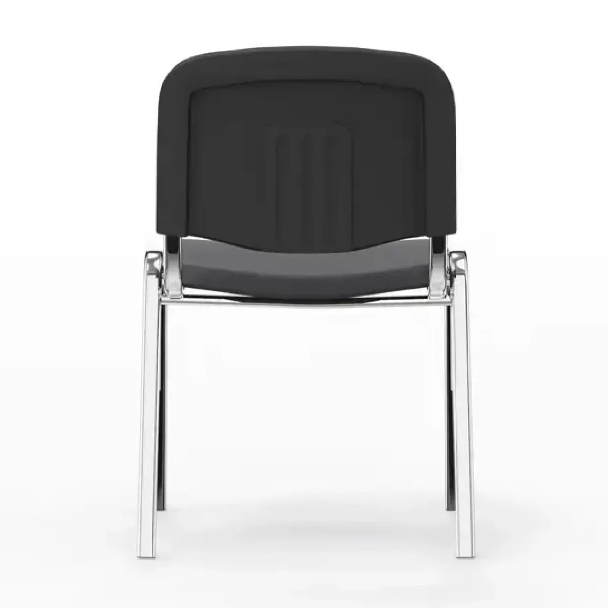 Iso stol, Mørk grå med krom stoleben
