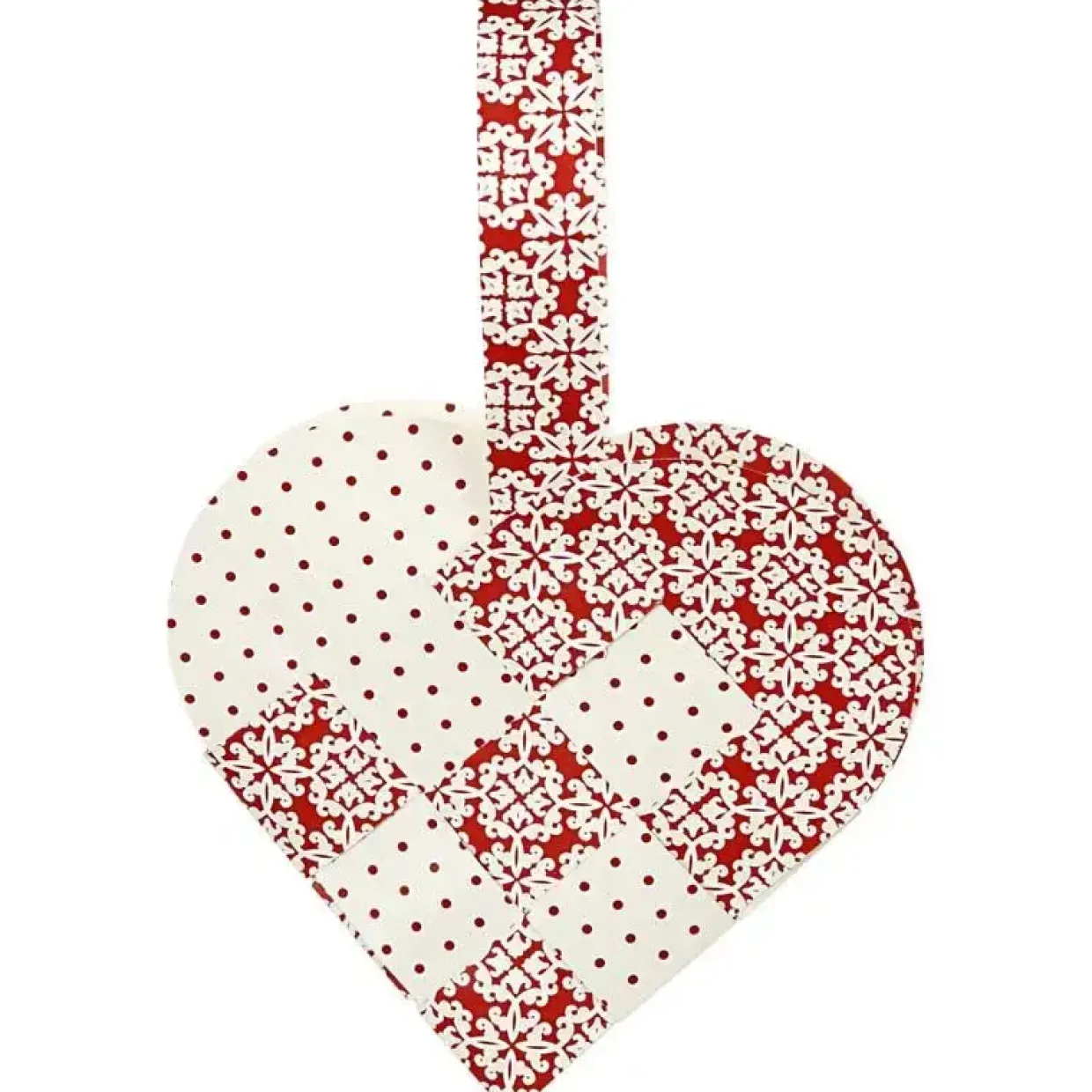 Julehjerter flettede Vivi Gade 14.5 x 10 cm - 8 stk