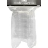 Julestjerner - Deko højde 10 cm transparent - 5 stk